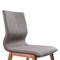 Armen Living Robin Mid-Century Dining Chair in Walnut Finish and Gray Fabric, PK2 LCRBSIGR - alternate 6